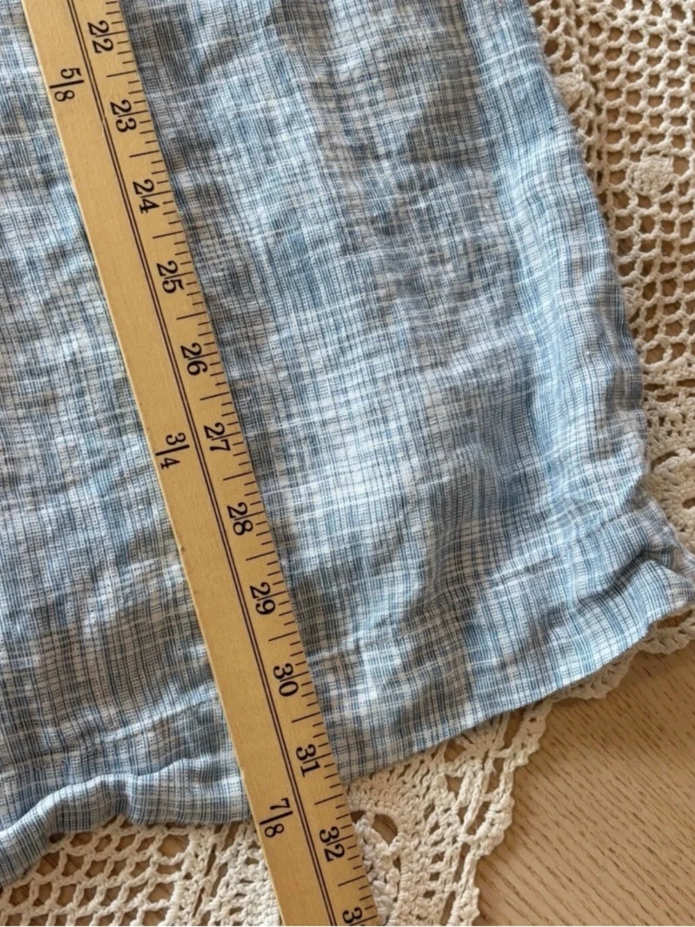 Pure Jill J.Jill Dress Women’s Size L Large 100% Linen Sleveless Sheath Blue - Picture 6 of 6